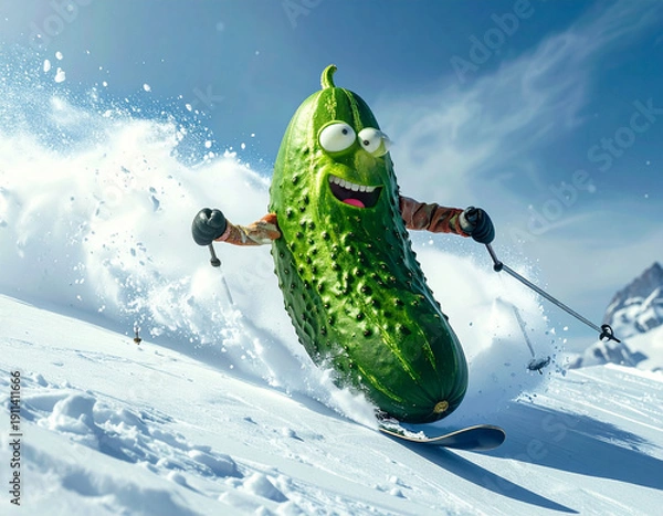 Obraz キュウリのスキー