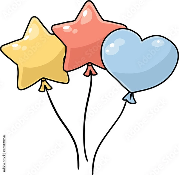 Obraz 행사와 축제 분위기를 연출하는 풍선 테마 이미지로 오픈식, 기념식, 페스티벌, 기업 행사 등 다양한 이벤트 현장에서 활용하기 좋은 화려한 축하 장식 비주얼