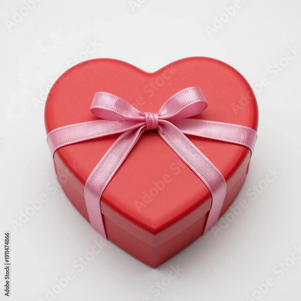 Obraz gift box with red ribbon