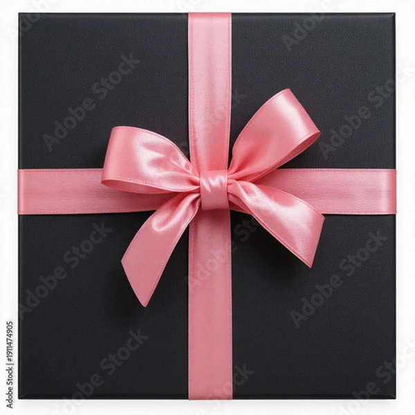 Obraz gift box with red ribbon