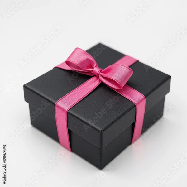 Obraz gift box with red ribbon