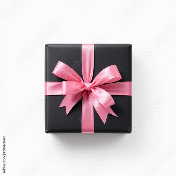 Obraz gift box with red ribbon