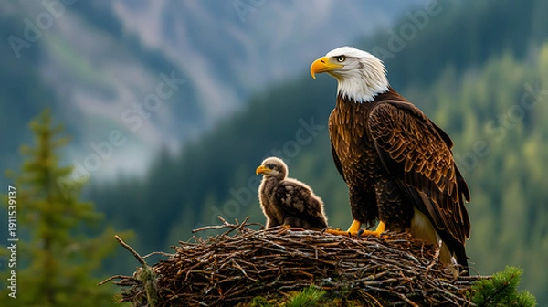 Obraz bald eagle in the zoo