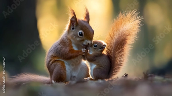 Obraz squirrel in the park