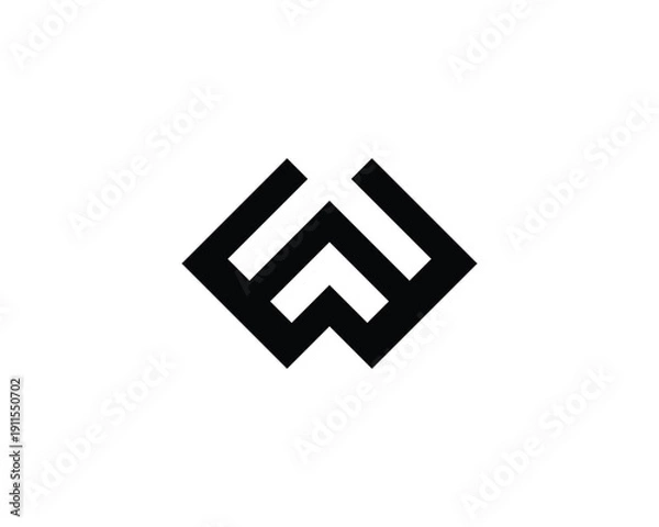Fototapeta EW WE Logo Design