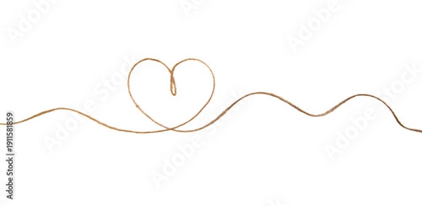 Fototapeta Thread burlap isolate on white background. Selective focus.