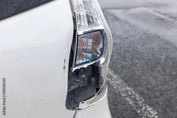 Obraz 破損した自動車のテールライト