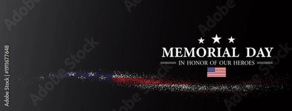 Obraz Memorial Day USA Background