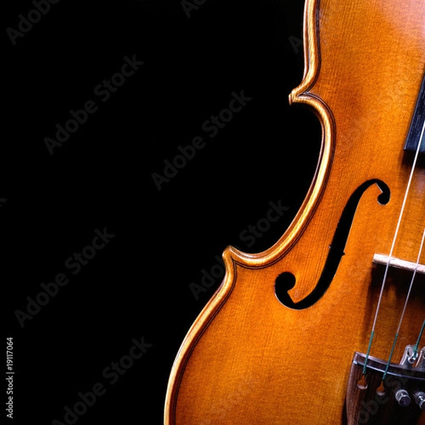 Obraz vintage violin over dark background