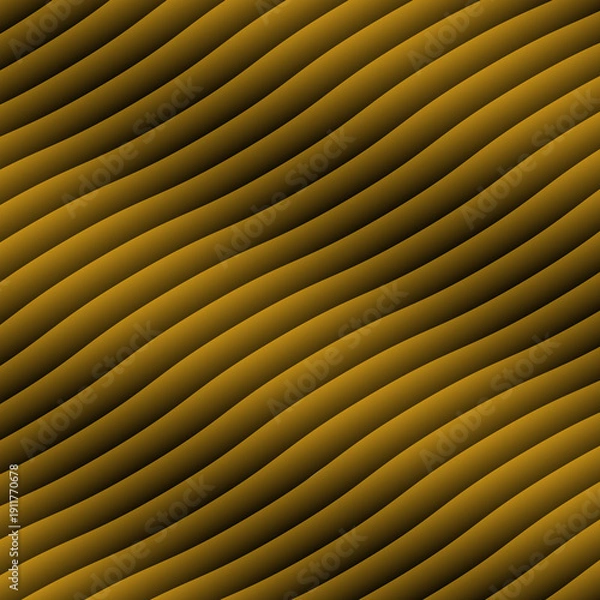 Obraz Luxury Gold Gradient Wave Pattern – Elegant Abstract Flowing Lines Background