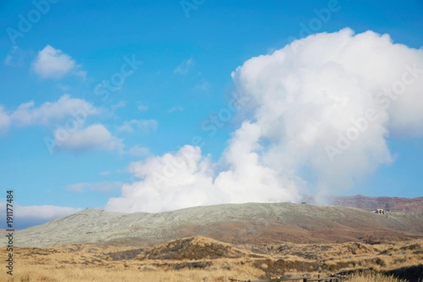 Fototapeta 阿蘇山　噴煙