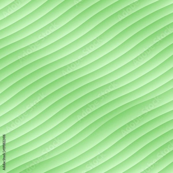 Obraz Pastel Mint Green Abstract Wavy Stripes Seamless Background Pattern