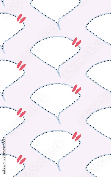 Obraz Simple bubble pattern seamless vertical background