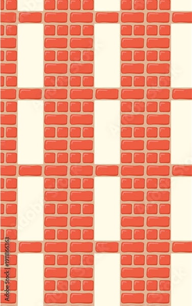 Obraz Brick square pattern wall decoration building home background