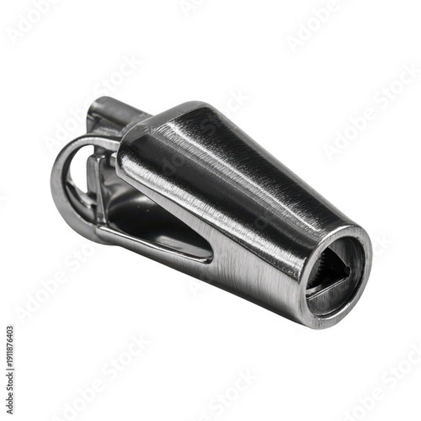 Obraz Whistle referee metal with transparent background