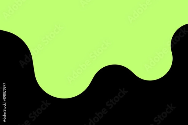 Obraz Vibrant green abstract background with dynamic wavy design