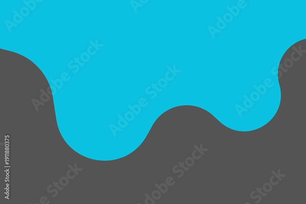 Obraz Vibrant blue wave design on dark background