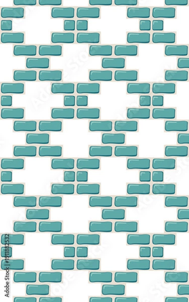 Obraz Brick square pattern wall decoration building home background