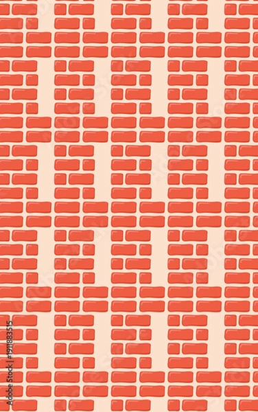 Obraz Brick square pattern wall decoration building home background
