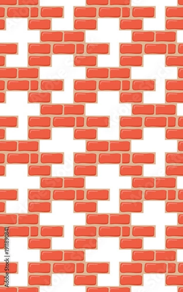 Obraz Brick square pattern wall decoration building home background