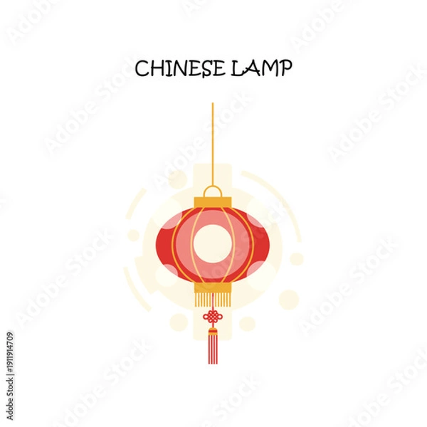 Fototapeta Chinese Lamp Vector Design