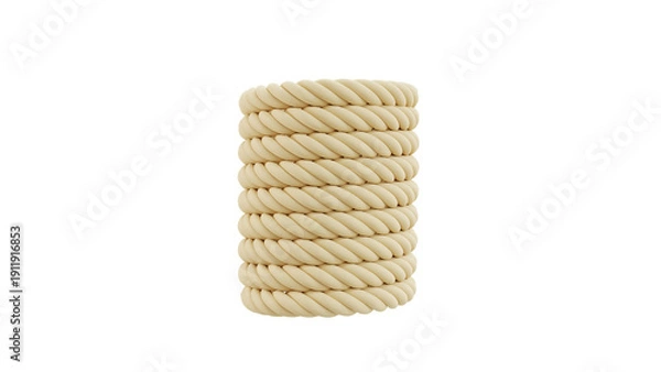 Obraz rope roll 3D rendering