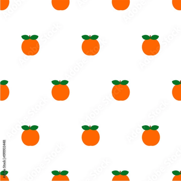 Obraz seamless pattern with whole oranges