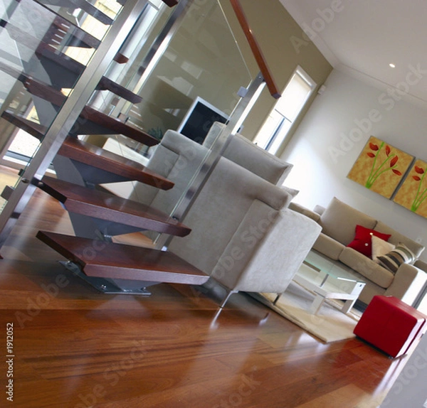 Fototapeta living room - photographer's art in background