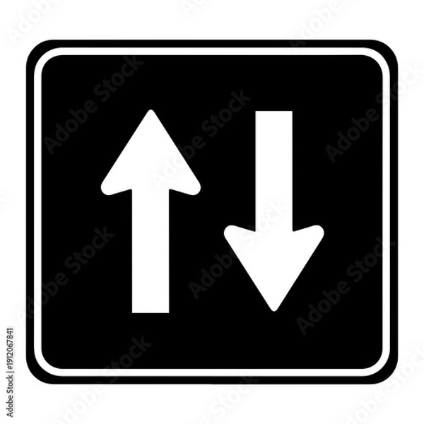 Obraz Opposite Direction Arrows