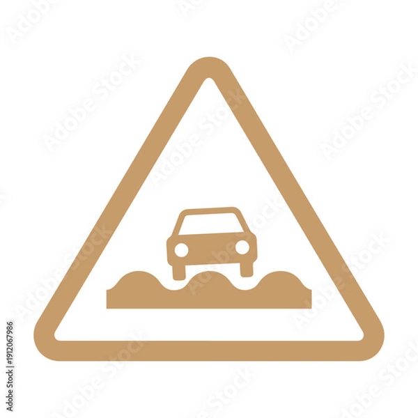 Obraz Road Hazard Sign