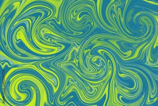 Obraz Blue and light green color marble pattern seamless background 
