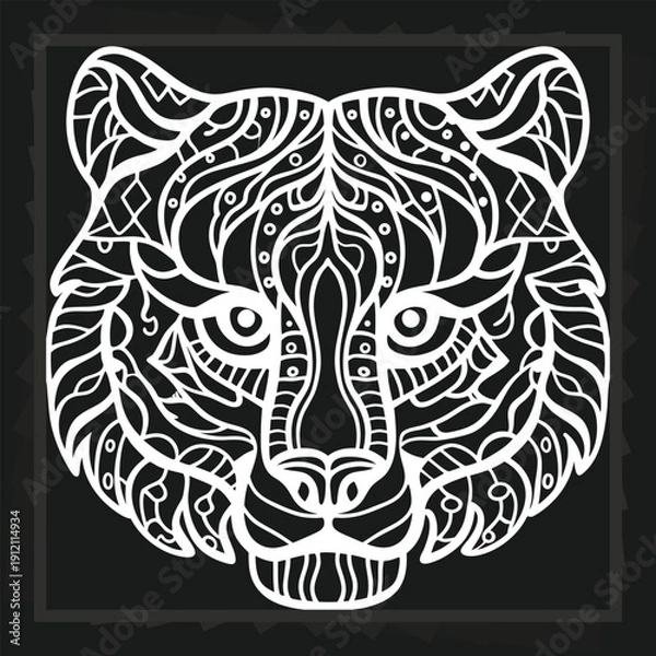 Fototapeta Animal Face Pattern Design