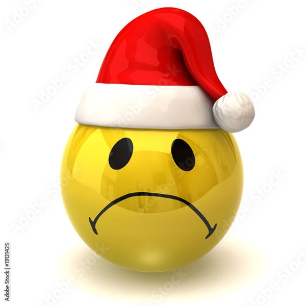 Obraz sad smiley santa claus