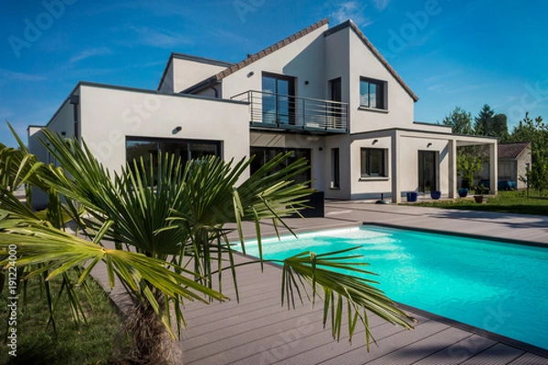 Obraz maison avec piscine