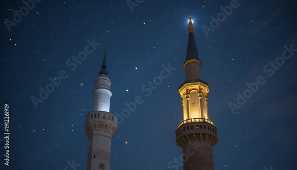 Obraz mosque at night