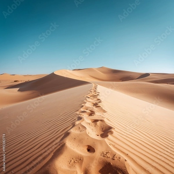 Obraz Sand dunes under a blue sky