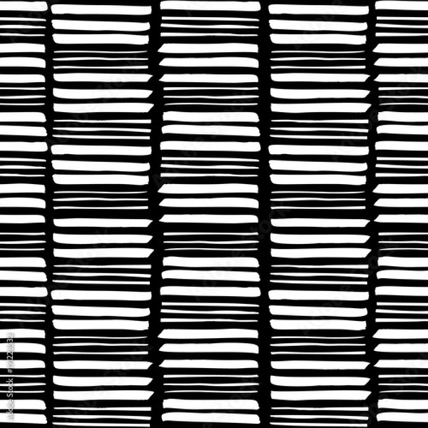 Fototapeta Seamless ink brush strokes pattern