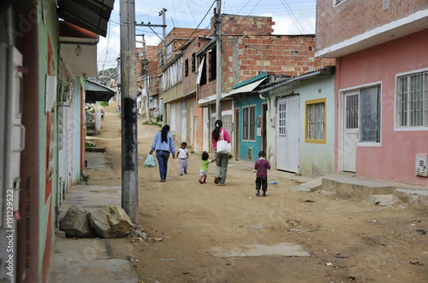 Obraz ulica slumsów