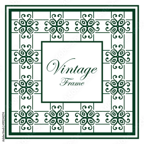 Obraz Vintage ornamental frame