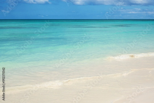 Obraz Turquoise ocean wave on clean sandy beach