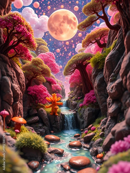 Obraz Microcosmic Wonderland - SDXL