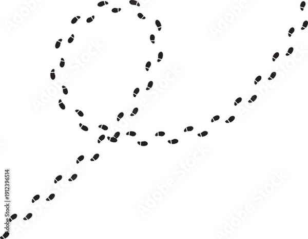 Obraz footprint walk track