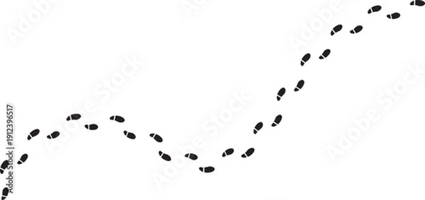 Obraz footprint walk track