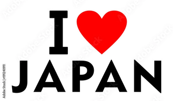 Obraz I love Japan