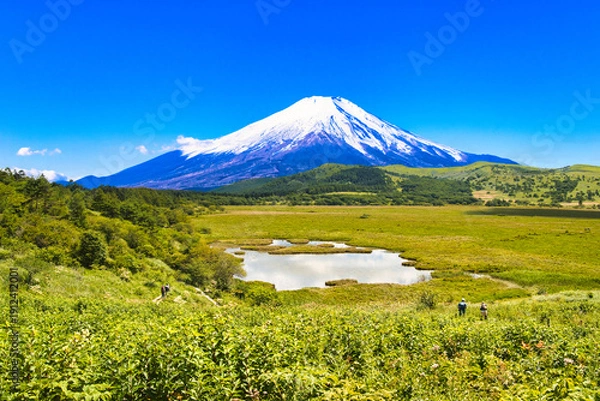 Obraz 車山高原の美しい自然風景