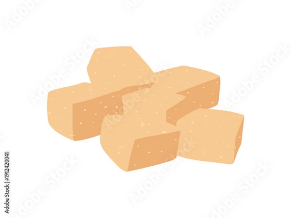 Obraz わらびもち きな粉 主線なし