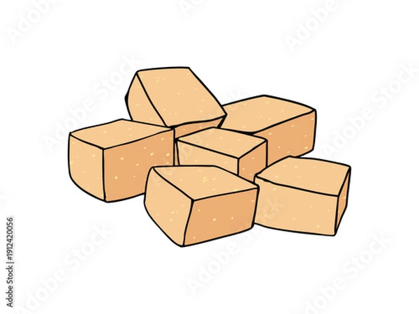 Obraz わらびもち きな粉