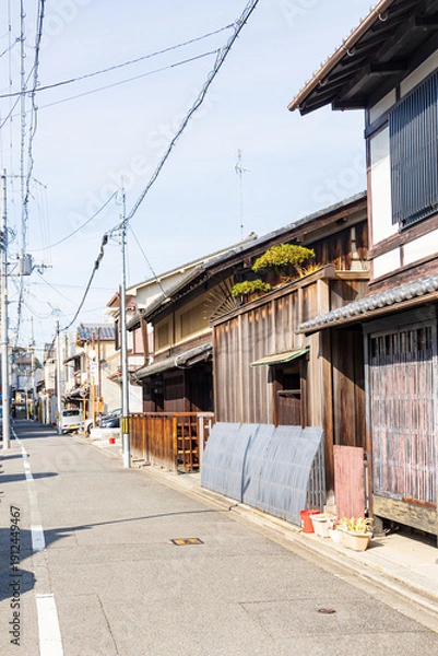 Obraz 京都市下京区のローカルな町並み