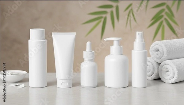 Obraz コスメボトル　モックアップ　サンプルイメージ