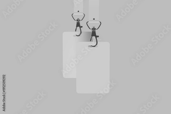 Obraz id card name tag clean background